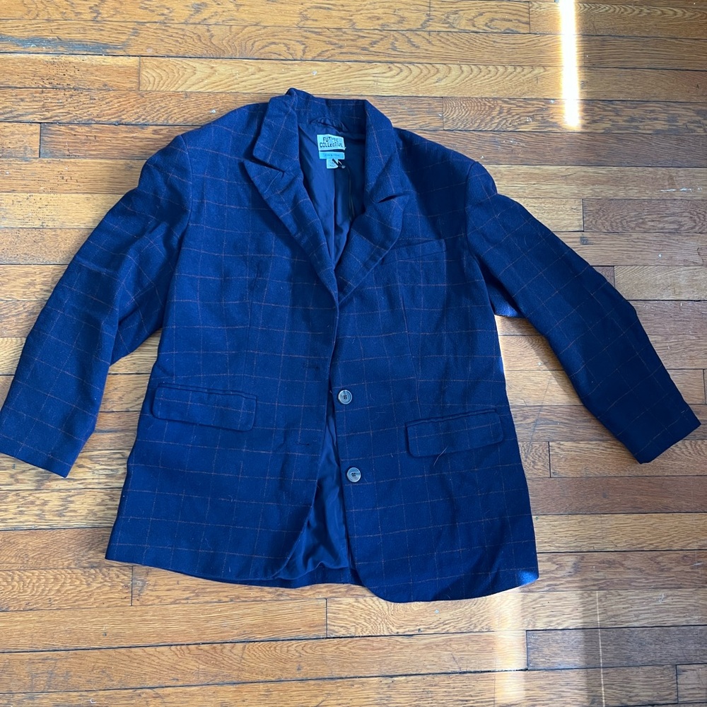 Blue Plaid Blazer